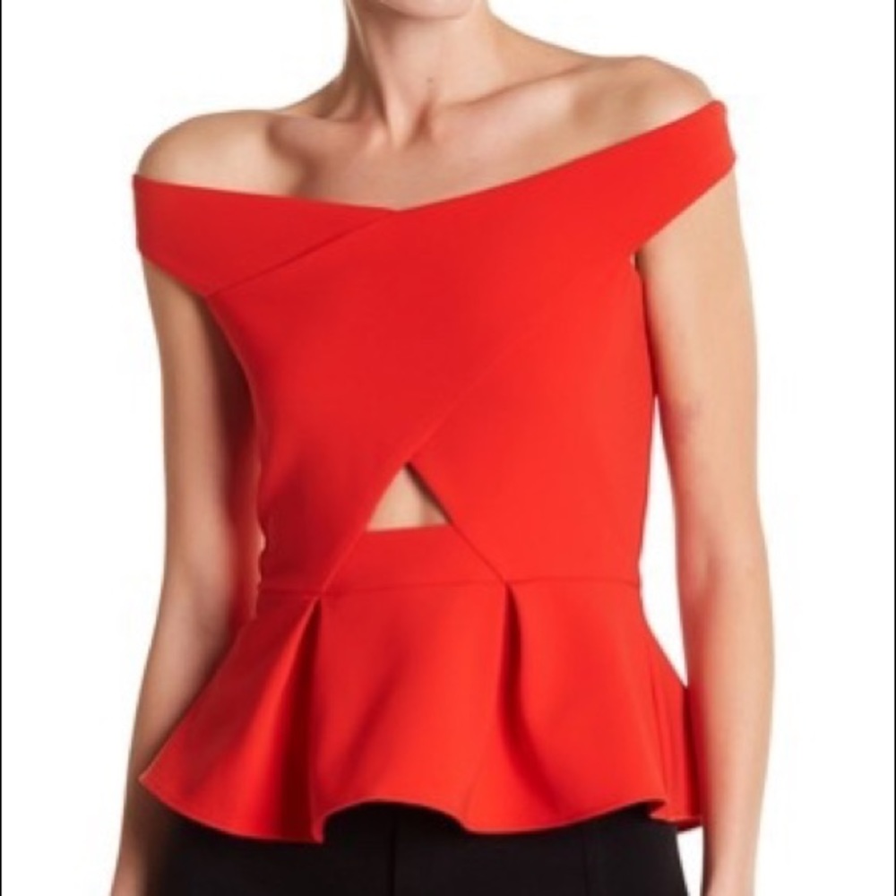 Parker Off-the-shoulder Peplum Top